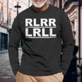 Rlrr Lrll ドラマー パラディドル ミュージシャン Rlrlrll 長袖Tシャツ 高齢者への贈り物