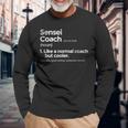 Sensei Coach Definition Camiseta de manga larga Regalos para ancianos