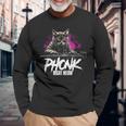 Sigma Phonk Edm Cat Dj Phonk Right Meow 長袖Tシャツ 高齢者への贈り物