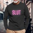 Slut 長袖Tシャツ 高齢者への贈り物