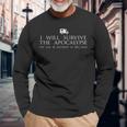 Sobreviviré Al Apocalipsis Camiseta de manga larga Regalos para ancianos