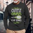 Solo Las Parejas Más Lindas Juegan Al Tenis Juntas A Juego Camiseta de manga larga Regalos para ancianos