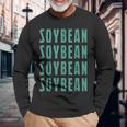 Soybeanoybeanoybeanoybean 長袖Tシャツ 高齢者への贈り物
