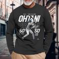 Speed Power Ohtani 50-50 Milestonehohei Ohtani Mlbpa 長袖Tシャツ 高齢者への贈り物