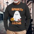 Spooky Ghost Dogs ハロウィンtシャツ コーチに最適 長袖Tシャツ 高齢者への贈り物