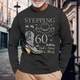 Steping Into My 60Th Birthday With God's Grace And Mercy 長袖Tシャツ 高齢者への贈り物