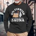 Suomi サウナ 0 フィンランド語 I'm Here For Theauna 長袖Tシャツ 高齢者への贈り物