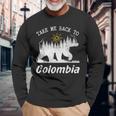 Take Me Back To Colombia ビンテージ コロンビア バケーション 長袖Tシャツ 高齢者への贈り物