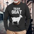 Team Goat Farm 動物 ヤギ好き 長袖Tシャツ 高齢者への贈り物