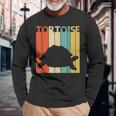 Tortoise リクガメ科 動物 長袖Tシャツ 高齢者への贈り物