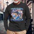 Tralalero Trala Italian Brainrot Meme Shark With Three Legs Long Sleeve T-Shirt Gifts for Old Men