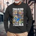 Tralalero Tralala イタリアンブレインロットミーム 長袖Tシャツ 高齢者への贈り物