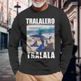 Tralalero Tralala Shark Italian Brain Rot Meme Long Sleeve T-Shirt Gifts for Old Men