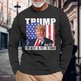 Trump The Best Is Yet To Come アメリカの国旗 ドナルド・トランプ 長袖Tシャツ 高齢者への贈り物