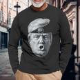 Trump Brain Anti-Trump 長袖Tシャツ 高齢者への贈り物