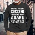 Try Doing What Adare Told Adare シャツ 長袖Tシャツ 高齢者への贈り物