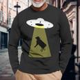Ufo牛誘拐シャツ 長袖Tシャツ 高齢者への贈り物