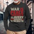 War Is Peace 引用tシャツ 長袖Tシャツ 高齢者への贈り物