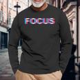 Weird Focus Crazy Optical Illusionシャツ 長袖Tシャツ 高齢者への贈り物