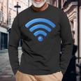 Wi Fiignal、Wi Fiシャツ、インターネット信号、インターネットwi-Fi 長袖Tシャツ 高齢者への贈り物
