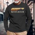 Woolrich Pa ヴィンテージ エバーグリーン サンセット 80年代 レトロ 長袖Tシャツ 高齢者への贈り物