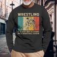 Wrestling It's What Do ビンテージレスリングレスラー 長袖Tシャツ 高齢者への贈り物