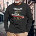 Ww2 軍艦日本大和戦艦 長袖Tシャツ 高齢者への贈り物