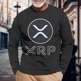 Xrp リップル 暗号通貨ポケットロゴ 長袖Tシャツ 高齢者への贈り物