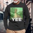 Yee 恐竜 長袖Tシャツ 高齢者への贈り物