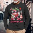 You're My Jam ファニーストロベリー ギターを弾く スイートハートジャム 長袖Tシャツ 高齢者への贈り物