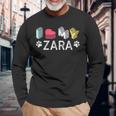 Zaraパーソナライズドドッグネームzara Pet Lover 長袖Tシャツ 高齢者への贈り物