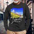 Zermatt お土産 マッターホルン ツェルマット 長袖Tシャツ 高齢者への贈り物