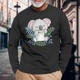 かわいいコアラの絵、オーストラリアのギフト 長袖Tシャツ 高齢者への贈り物