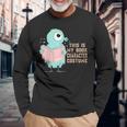 かわいいピジョン This Is My Book キャラクターコスチューム 読書用 長袖Tシャツ 高齢者への贈り物