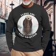 かわいいラッコ 言って I Love You Like No Otter私はあなたを愛しています 長袖Tシャツ 高齢者への贈り物