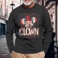 このクラシックなピエロコスチュームで楽しさを抱きしめましょう。 長袖Tシャツ 高齢者への贈り物