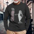 アザラシ ボクシング ホビーボックス スポーツ 海獣 長袖Tシャツ 高齢者への贈り物