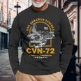 アメリカ海軍航空母艦 Cvn-72 エイブラハム・リンカーン Uss Abraham Lincoln 長袖Tシャツ 高齢者への贈り物