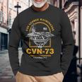 アメリカ海軍航空母艦 Cvn-73 ジョージ・ワシントン Uss George Washington 長袖Tシャツ 高齢者への贈り物