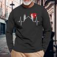 イスタンブールのスカイライン Heartbeat Turkey ブルーモスク Heart Istanbul 長袖tシャツ 長袖Tシャツ 高齢者への贈り物