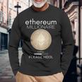 イーサリアム ミリオネール ローディング プリー・ホドル ファニー Eth 20 コイン 長袖Tシャツ 高齢者への贈り物