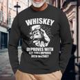 ウイスキー 年齢に合わせて改善 ウイスキーで改善 長袖Tシャツ 高齢者への贈り物