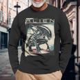 エイリアンxenomorphイラストポスター。 長袖Tシャツ 高齢者への贈り物