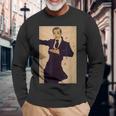 エゴン・シーレによる画家の肖像1910 長袖Tシャツ 高齢者への贈り物