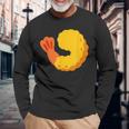 エビフライ エビの天ぷら 海老 コスチューム 長袖Tシャツ 高齢者への贈り物