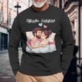 オフィシャルスリープシャツ面白いカップルロマンチックギフト 長袖Tシャツ 高齢者への贈り物