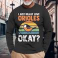 オリオールズが本当に好きだいいか？オリオール 長袖Tシャツ 高齢者への贈り物