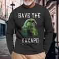 カカポ オウム ニュージーランド カカポ 鳥ave The Kakapo 長袖Tシャツ 高齢者への贈り物