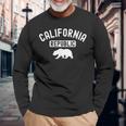 カリフォルニアリパブリックベアサーフビーチビンテージ国立公園 長袖Tシャツ 高齢者への贈り物