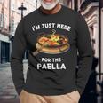 カワイイ キュート パエリア I'm Just Here For The Paella 長袖Tシャツ 高齢者への贈り物